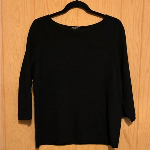 Talbots Women's Black Crew Neck Sweater - Picture 4 of 4